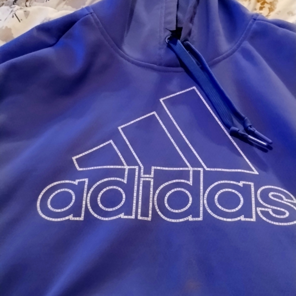Purple Adidas hoodie size large nothing at wrong with it